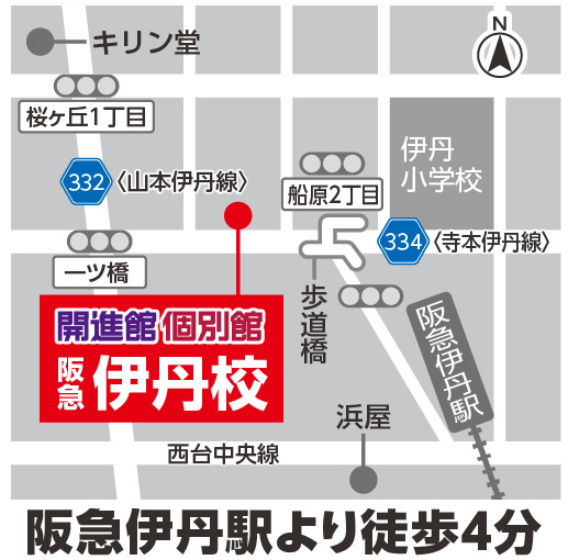 阪急伊丹駅より徒歩5分　地図をみる